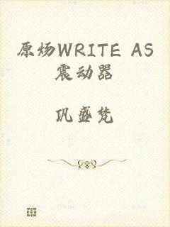 原炀WRITE AS震动器